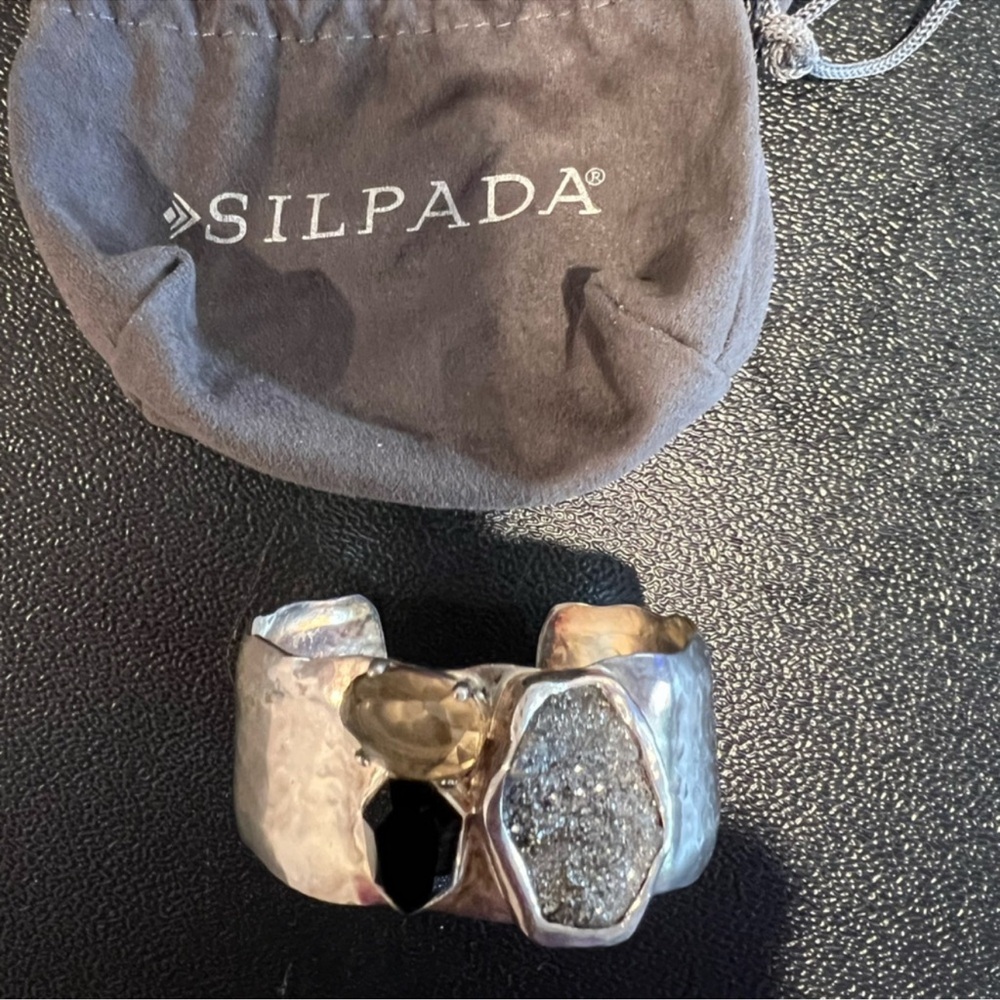 Silpada Silver and Gold Tone Bracelet - Picture 1 of 3